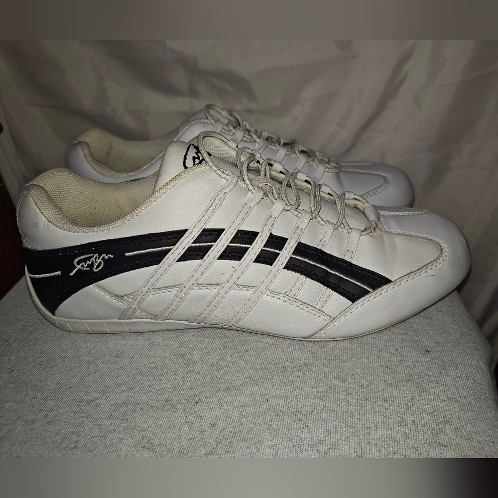 FUBU White and Black Men's Sneakers SIZE 8